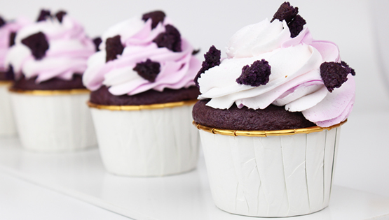 Lavender Berry Cupcake Recipe using SwissBake Lavender Cake Mix 